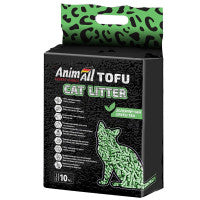 Соєвий наповнювач AnimAll Tofu, для котів, 10 літрів (4,66 кг) Зелений чай