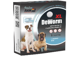 Деворм XL AnimAll VetLine DeWorm XL антигельмінтний для собак великих порід, 5 таблеток