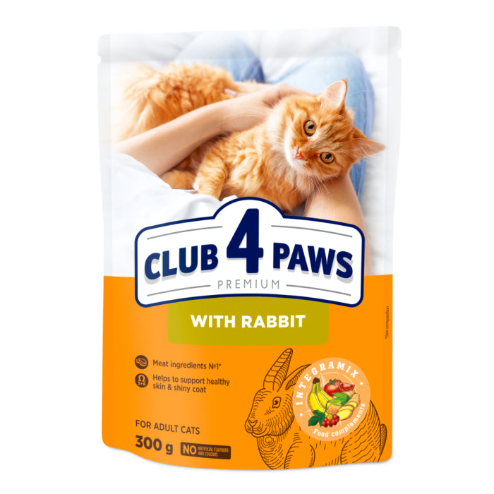 Клуб 4 Лапи Adult Cats Rabbit - сухий корм з кроликом для дорослих котів