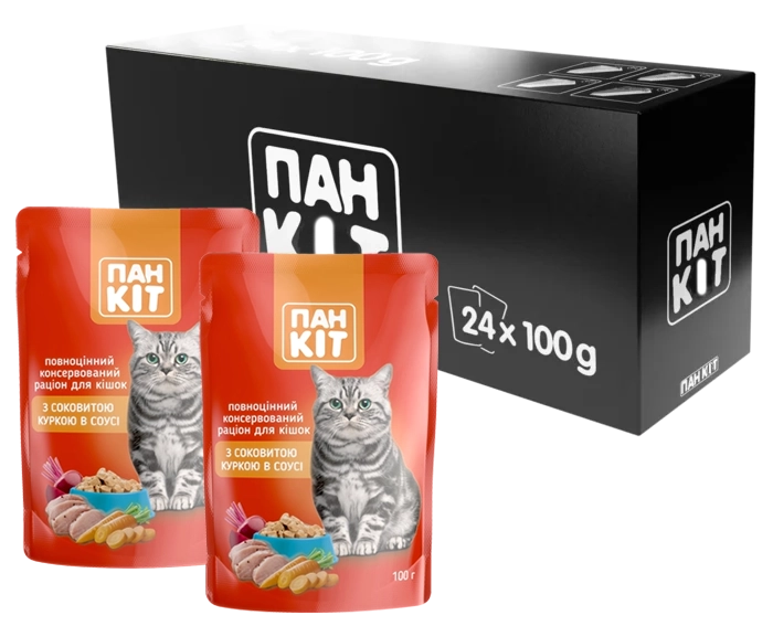 Пан Кіт з соковитою куркою в соусі