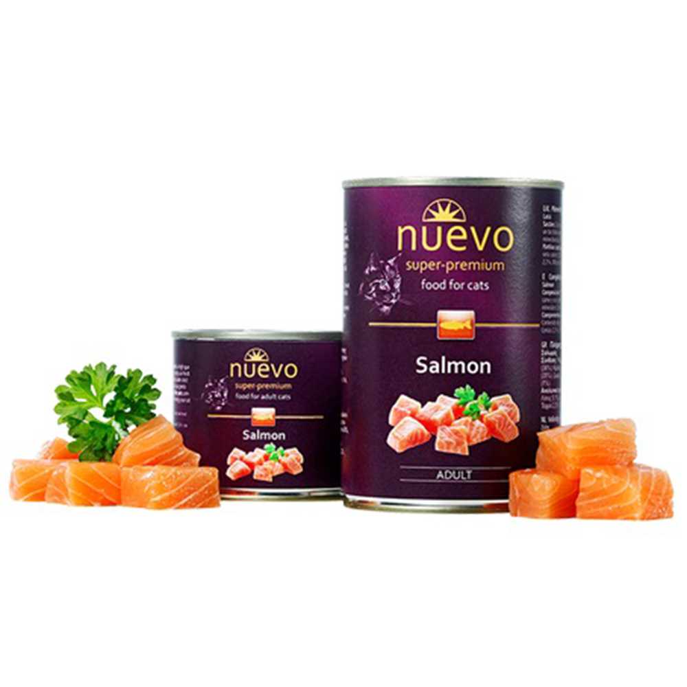 Корм конс. NUEVO ADULT з лососем, для котів, 400г.
