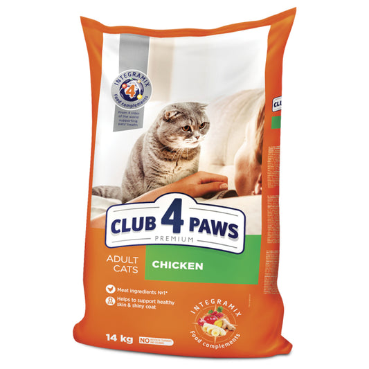 Клуб 4 Лапи Adult Cats Chicken - сухий корм з куркою для дорослих котів