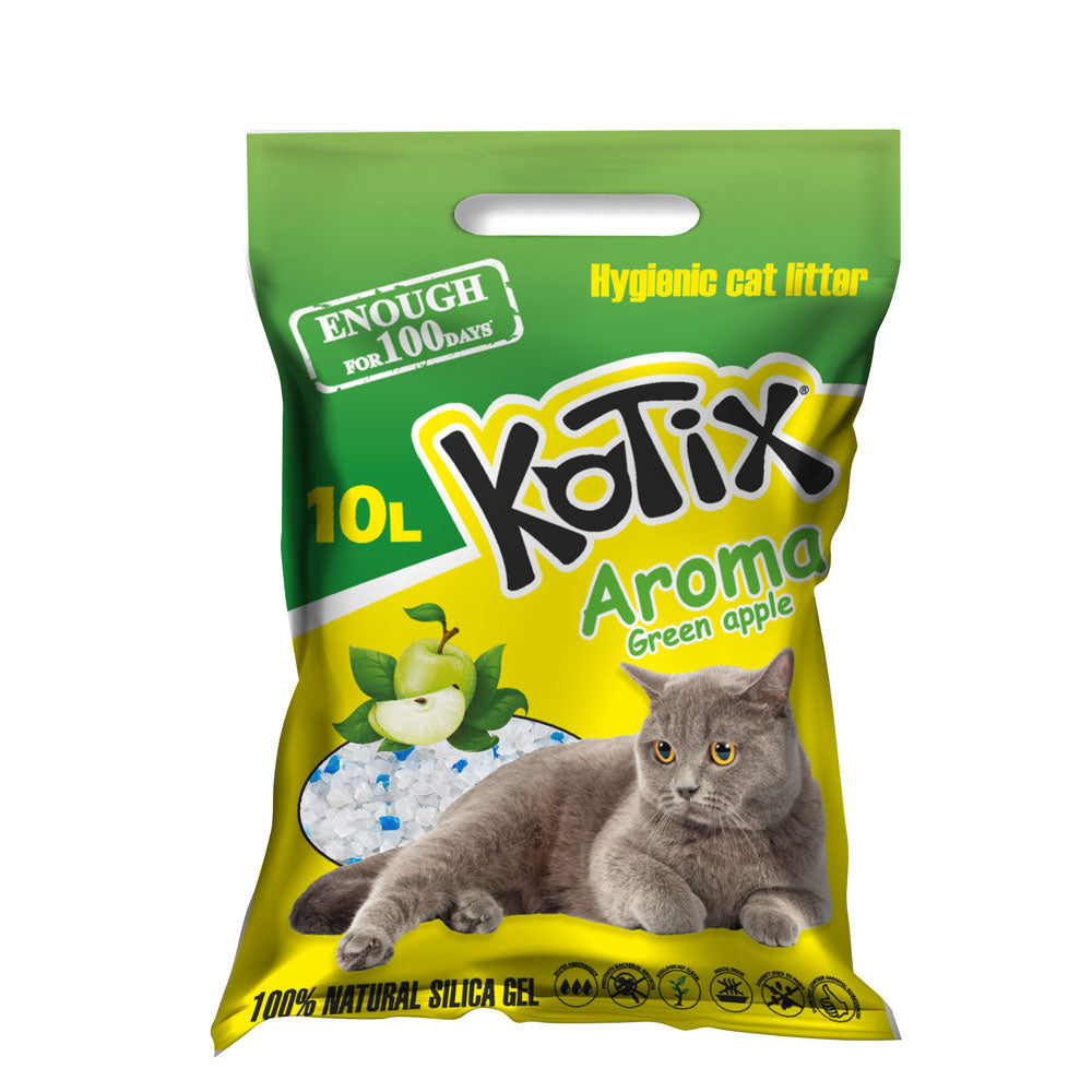 Наповнювач д/туалету KOTIX . 10 L Green Apple