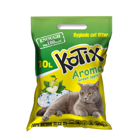 Наповнювач д/туалету KOTIX . 10 L Green Apple