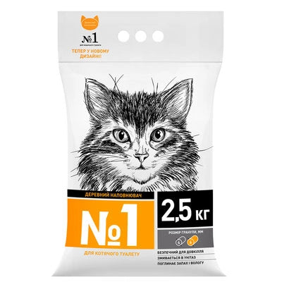 Super Cat №1 деревний наповнювач 2,5кг.