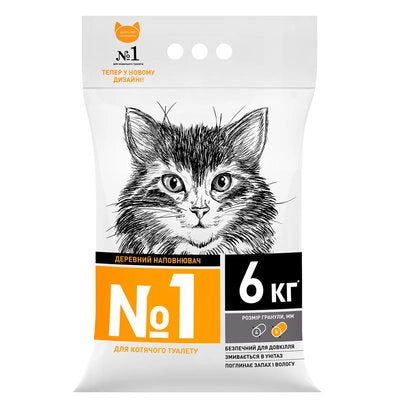 Super Cat №1 деревний наповнювач 6кг.
