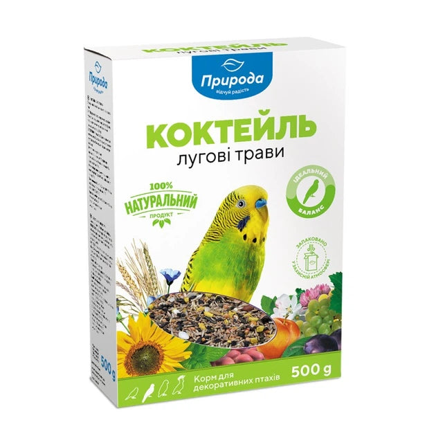 Корм Коктейль для папуг Лугові трави 0,5 кг