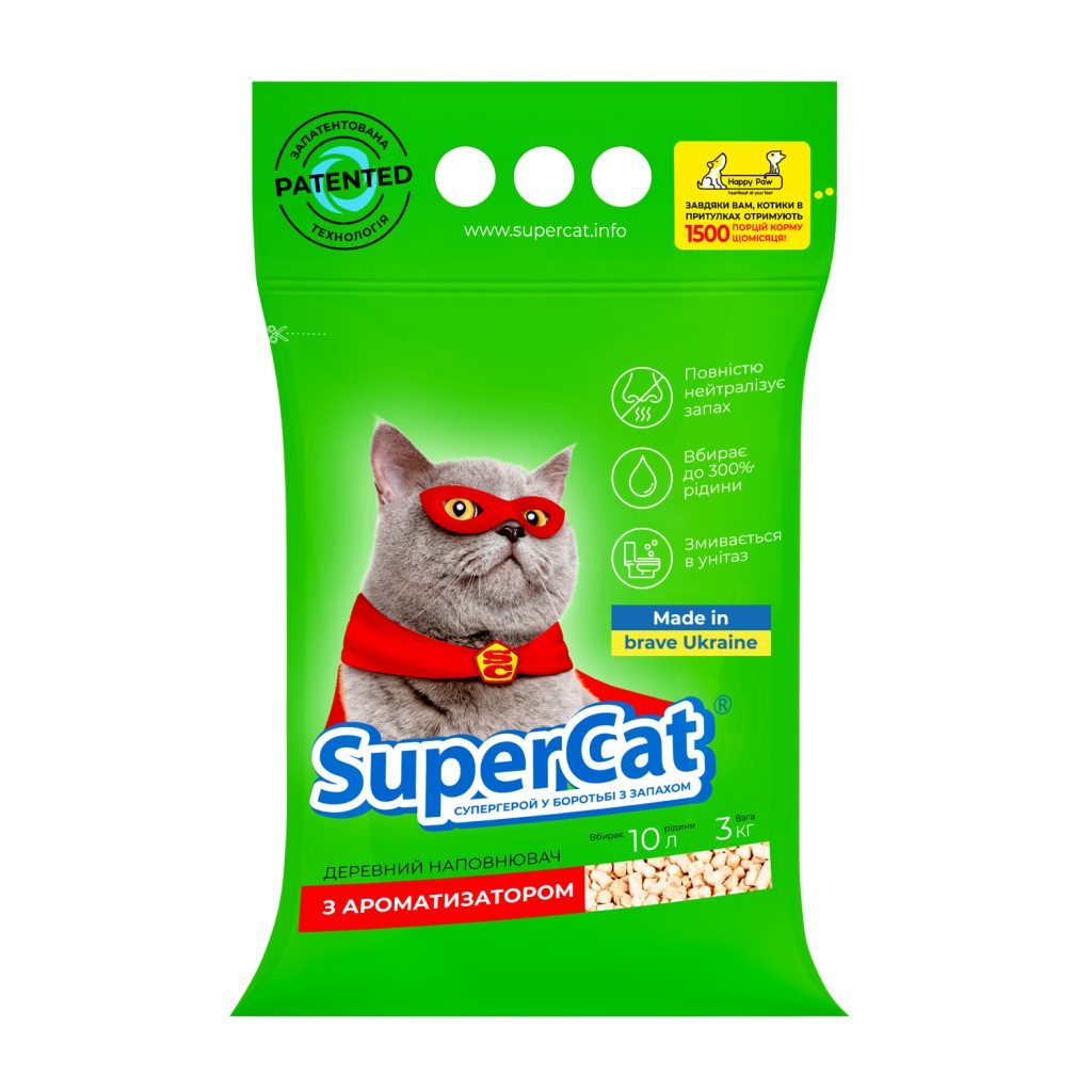 SuperCat З АРОМАТИЗАТОРОМ 3 кг.
