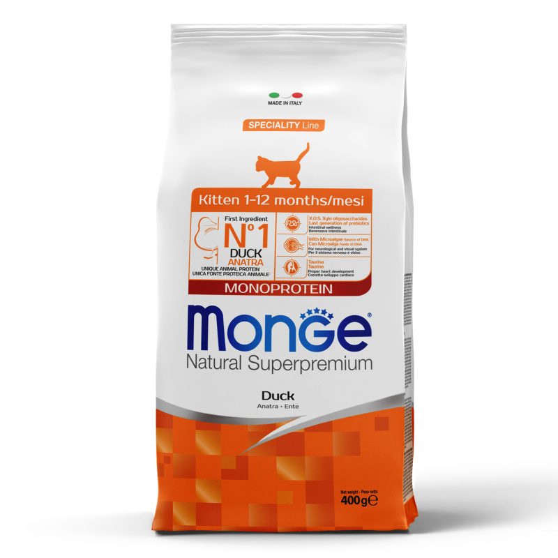 Monge Cat Kitten з качкою 400г.