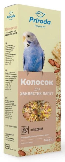 Ласощі для хвилястих папуг ''Колосок.Горіховий'' (140 г) Природа