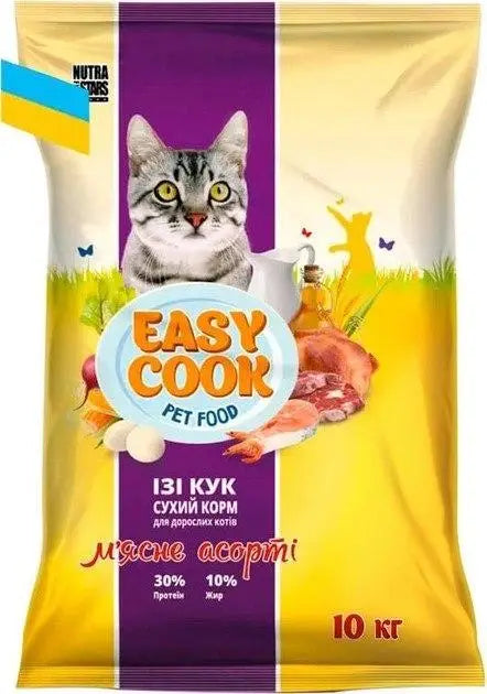 Easy Cook М'ясне асорті для котів, 10 кг