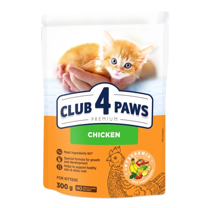 Клуб 4 Лапи Kittens Chicken - cухий корм з куркою для кошенят