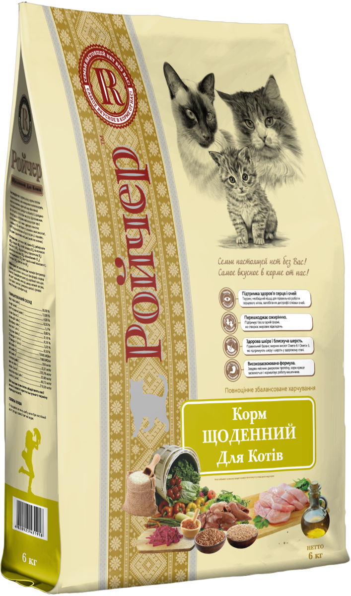Ройчер - Щоденний для котiв 6кг.