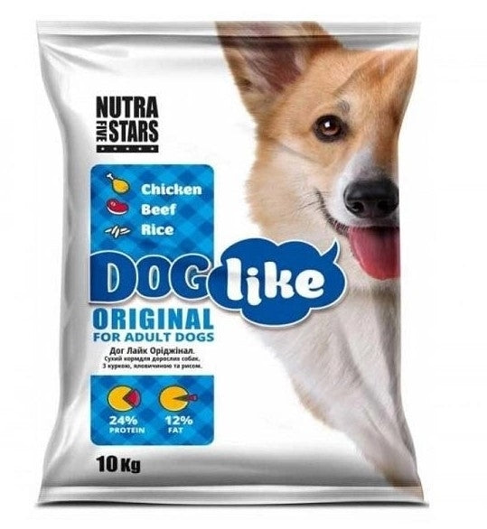 Сухий корм Nutra Five Stars "Doglike Complete" з яловичиною та куркою 10кг.