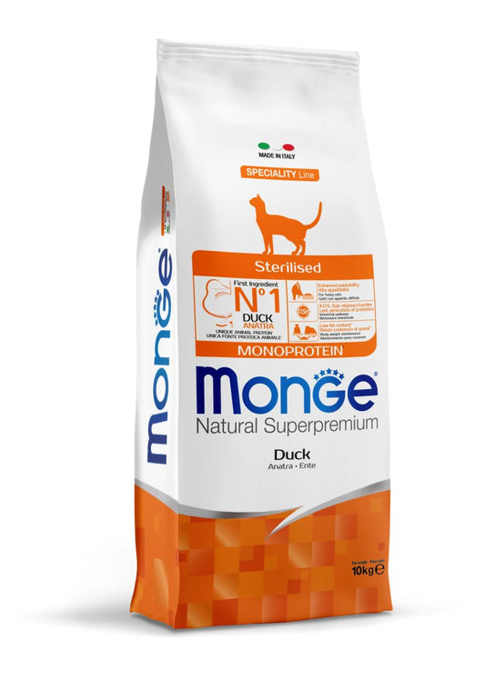 Monge Cat Sterilised з качкою 10кг.