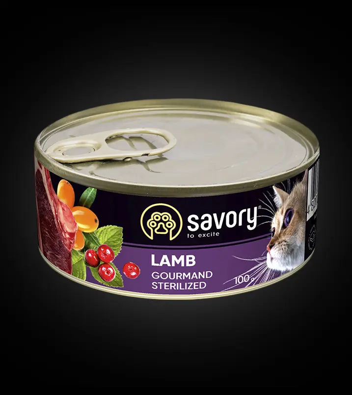 Savory Cat Sterilised Lamb pate 100г.