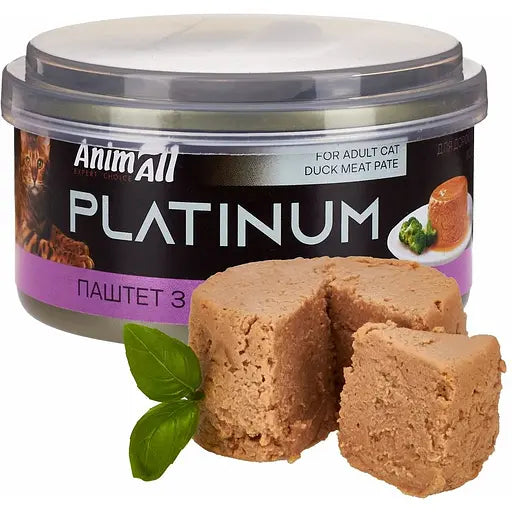 AnimAll Platinum Cat Duck Meat Pate 70г.
