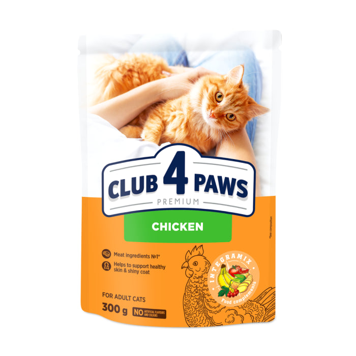 Клуб 4 Лапи Adult Cats Chicken - сухий корм з куркою для дорослих котів