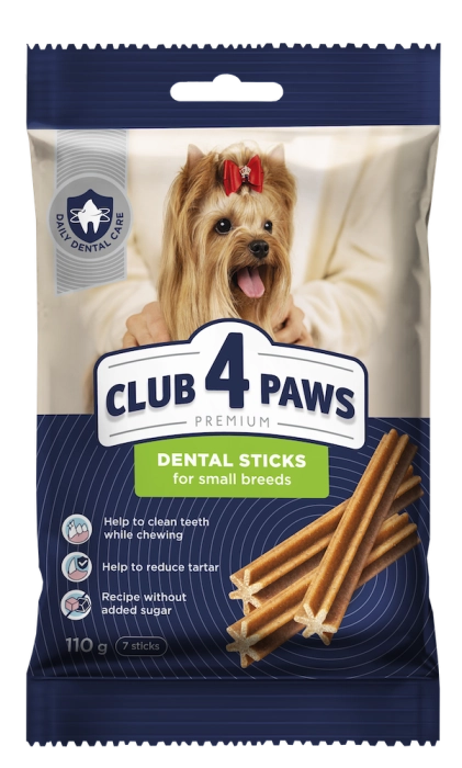 Клуб 4 Лапи - жувальна палички Dental Sticks для дорослих собак малих порід (чистка зубів)