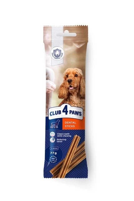 Клуб 4 Лапи - жувальна палички Dental Sticks для дорослих собак середніх порід (чистка зубів)