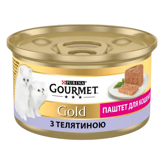 GOURMET Gold. Паштет. З телятиною. Для кошенят 85г.