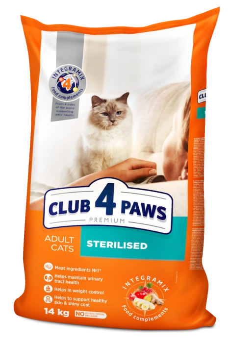 Клуб 4 Лапи Adult Cats Sterilised - сухий корм для стерилізованих кішок