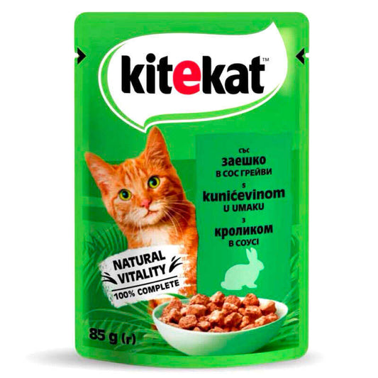 Kitekat (Кітікет) - Вологий корм з кроликом в соусі для котів