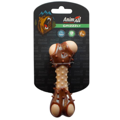 Іграшка AnimAll GrizZzly кісточка з ароматом мʼяса, 11.7 см