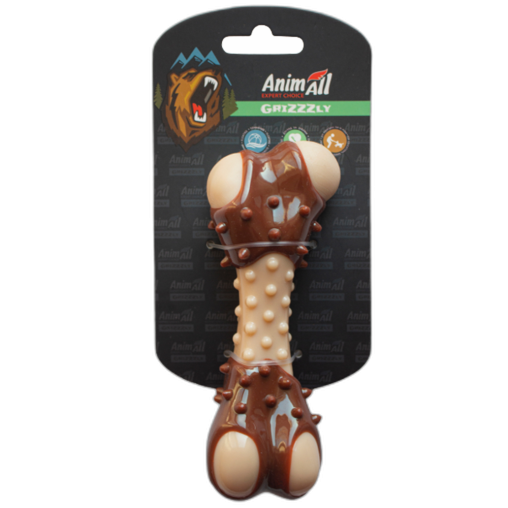 Іграшка AnimAll GrizZzly кісточка з ароматом мʼяса, 13.5 см