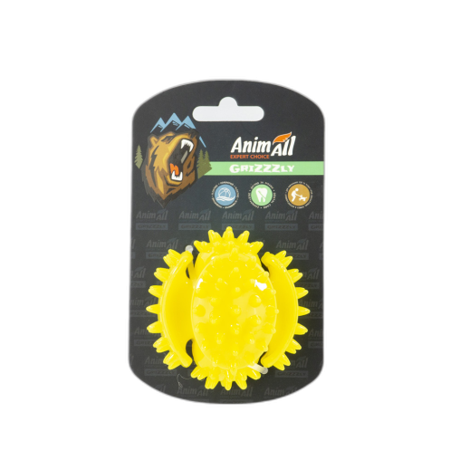 AgrizZzly мультифункціональний м`яч, жовтий (7,5см)