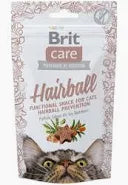 Функціональні ласощі Brit Care Hairball з качкою для котів, 50г.