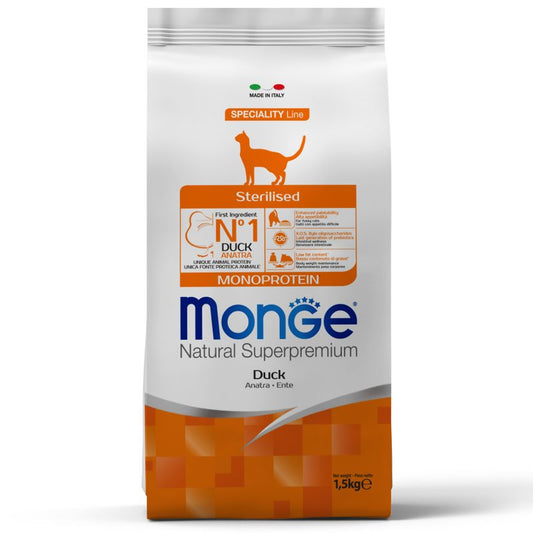 Monge Cat Sterilised з качкою 1,5кг.