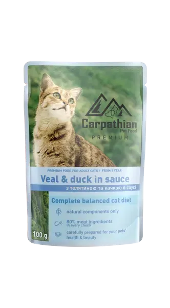 Carpathian Pet Food «Veal and duck in sauce» з телятиною та качкою в соусі